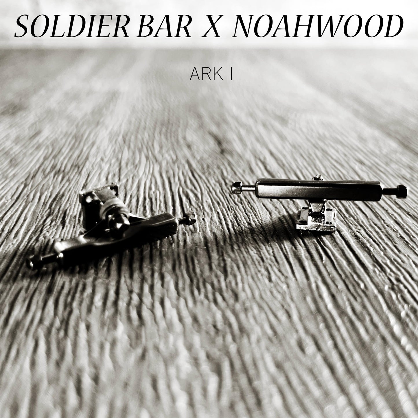 SOLDIER BAR 34mm Fingerboard Trucks with Inverted Kingpin, Professional Metal Single Axle for Finger Skateboard, High Performance Tuning Kit with Lock