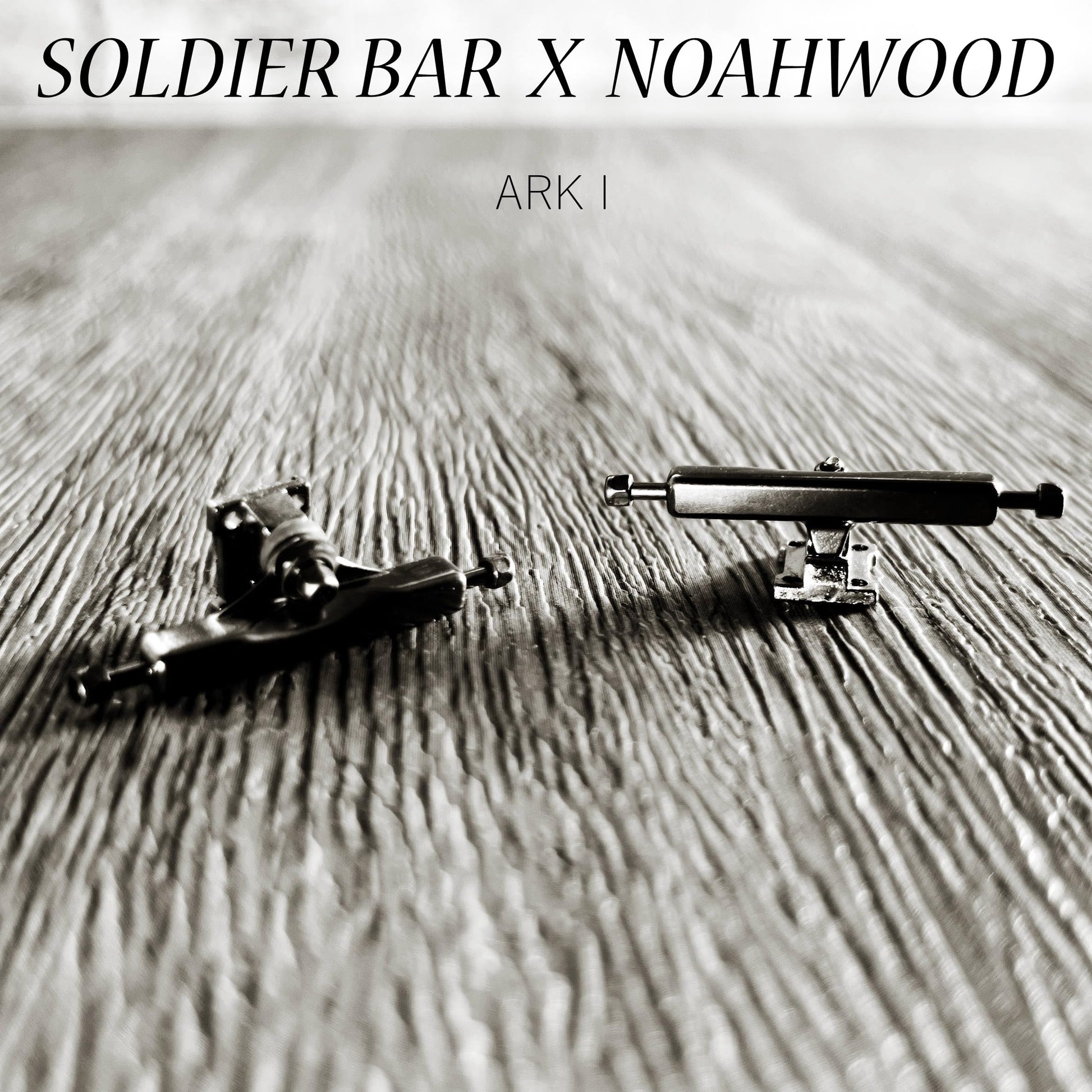 SOLDIER BAR 34mm Fingerboard Trucks with Inverted Kingpin, Professional Metal Single Axle for Finger Skateboard, High Performance Tuning Kit with Lock