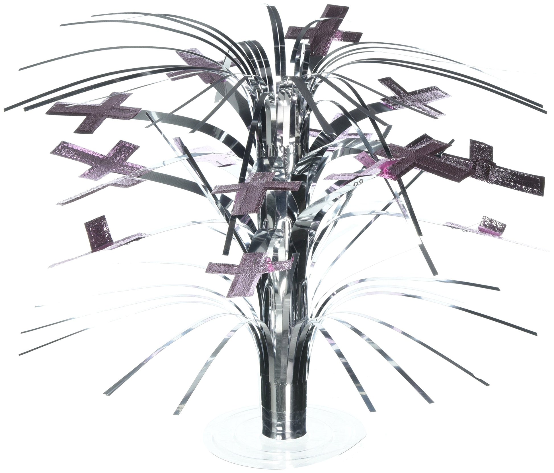Amscan Pink Radiant Cross Mini Cascade Centerpiece | Party Decoration