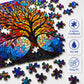 Amzgo® 1000 Pieces Stained Glass Jigsaw Puzzle, Beautiful Tree of Life Art Puzzles for Adults, Unique Fun Impossible Hard Difficult Challenging Pretty
