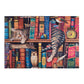 Buffalo Games - 500 Piece Wooden Jigsaw Puzzle Charles Wysocki Frederick The Literate, Unique Shaped Pieces, Giftable Wooden Box, Fabric Bag, Full