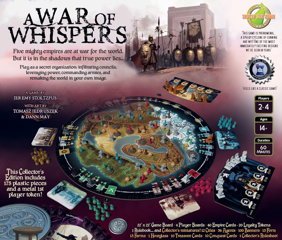 A War of Whispers Collector's Edition Board Game - 2-5 Players