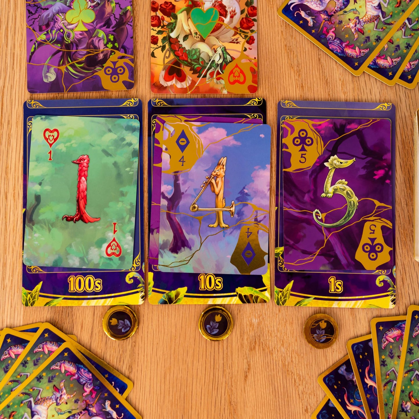 Pandasaurus Games Beasts Card Game - Cooperative Teamwork, Strategy & Tension, Limited Communication Puzzle with Challenging Gameplay for Kids