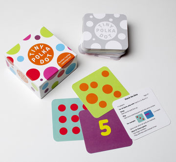 Tiny Polka Dot - the Math-Enriched Card Deck for Kids Ages 3-8 | Includes 16 Games that Playfully Teach Counting, Arithmetic & Logic | Early Math