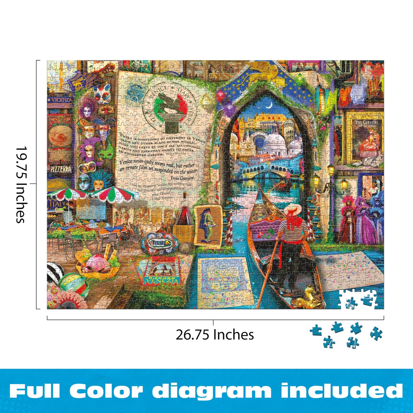Buffalo Games - Life is an Open Book Venice - 1000 Piece Puzzle