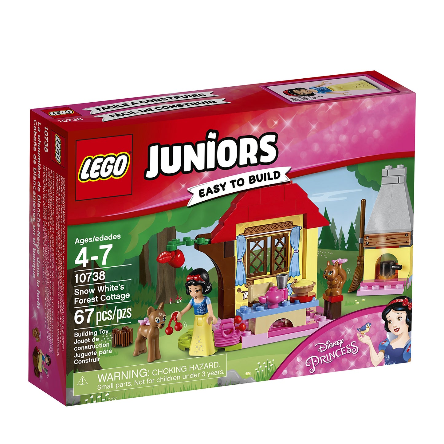 LEGO Juniors Snow White's Forest Cottage 10738 Building Kit (67 Piece)