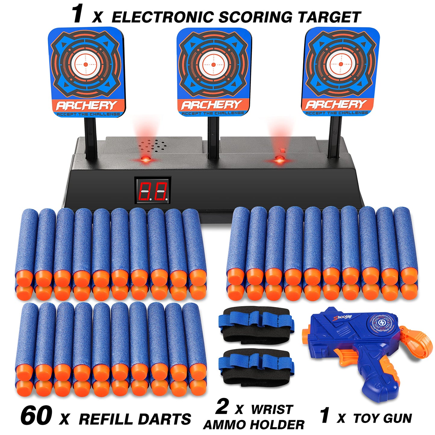 Digital Shooting Target for Nerf Guns, Shooting Toys for Boys