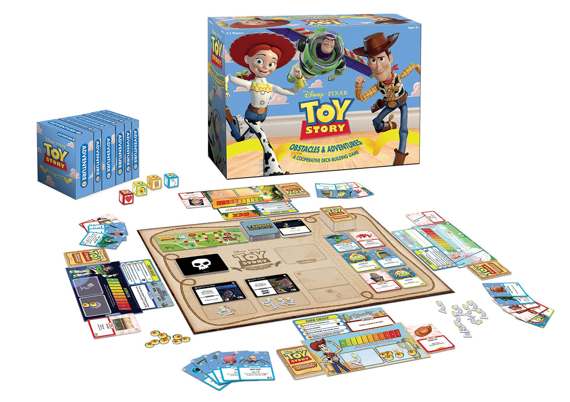 Disney Pixar Toy Story Cooperative Deck-Building Game | Family Board Game Featuring Characters and Artwork from Toy Story Movies and Short Films |