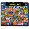 White Mountain 1000 Piece Jigsaw Puzzle Patriotic US, America's Firsts
