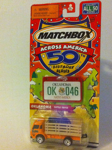 Matchbox Across America 50th Birthday Series. Oklahoma Cattle Truck