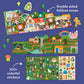 Petit Collage Sticker Activity Book, Once Upon A Time - Giant Fold Out Sticker Book for Kids, Includes Over 100 Reusable Stickers - Activity Book
