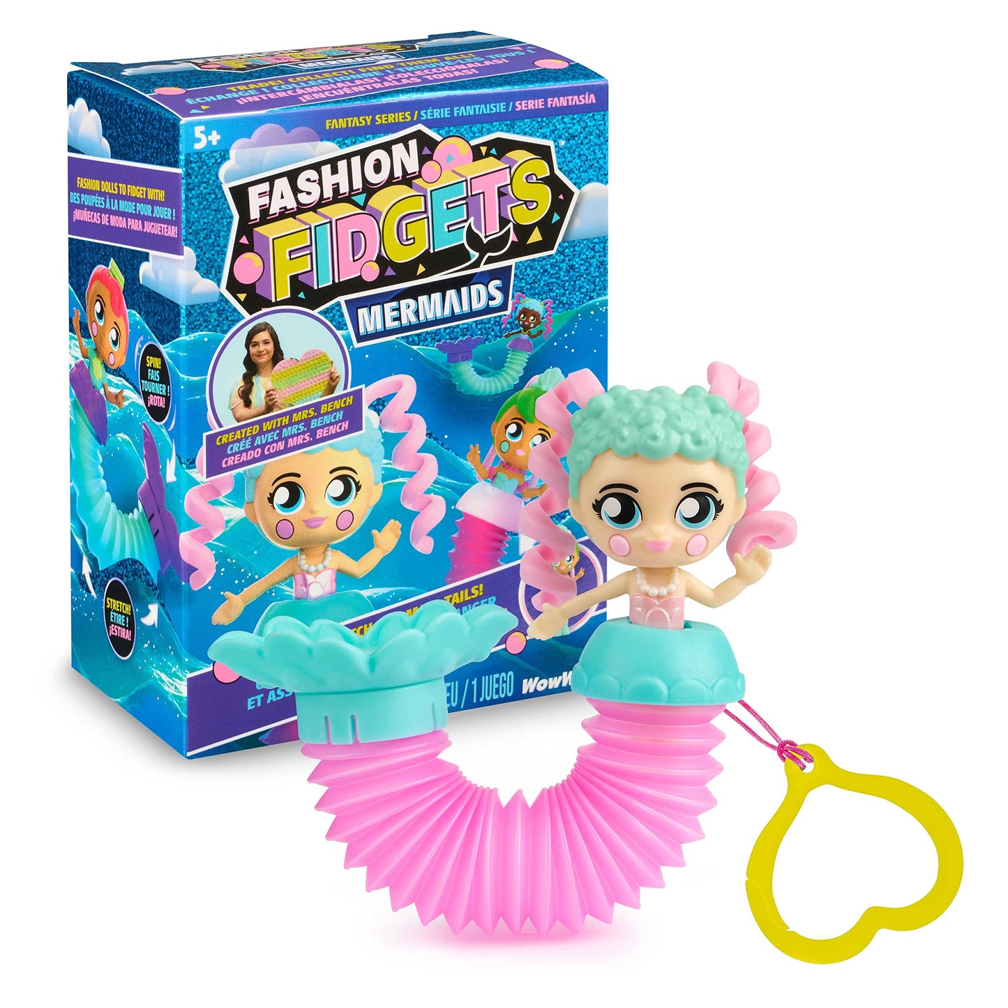 Fashion Fidgets Mermaids Fantasy Series - Fidget Doll for Girls Created by Mrs. Bench