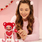 MGA Entertainment Na Na Na Surprise Valentina Moore - Red Teddy Bear-Inspired 7.5" Fashion Doll with Pink Hair, Heart-Shaped Dress and Brush