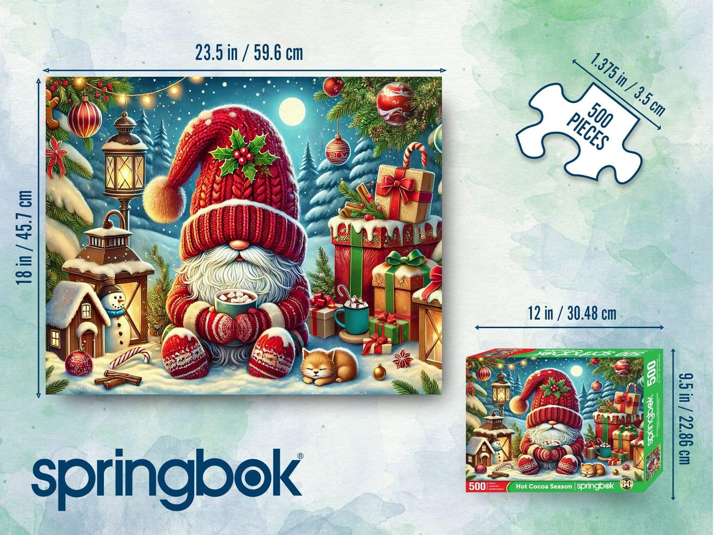 Springbok Hot Cocoa Season 500 Piece Jigsaw Puzzle for Adults and Family