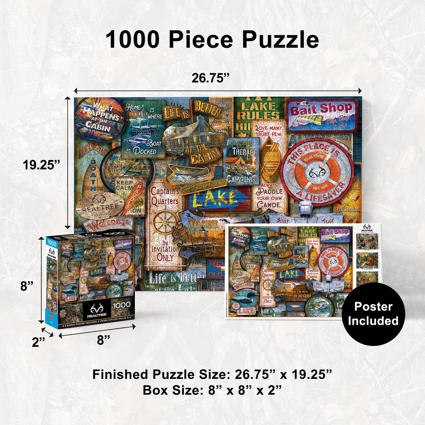 MasterPieces 1000 Piece Jigsaw Puzzle for Adults, Family, Or Youth - Off to The Lakehouse - 19.25"x26.75"