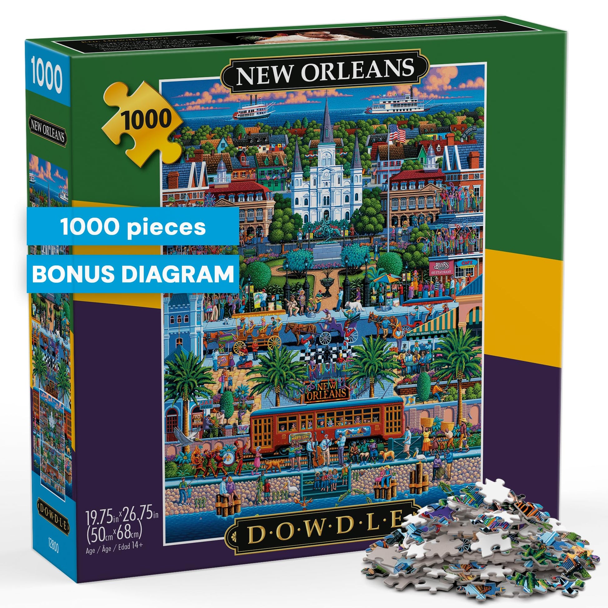 Buffalo Games - Eric Dowdle New Orleans - 1000 Piece Puzzle for Adults