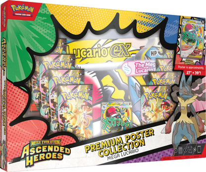 Pokemon TCG: Mega Evolution - Ascended Heroes - Premium Poster Collection - Mega Lucario