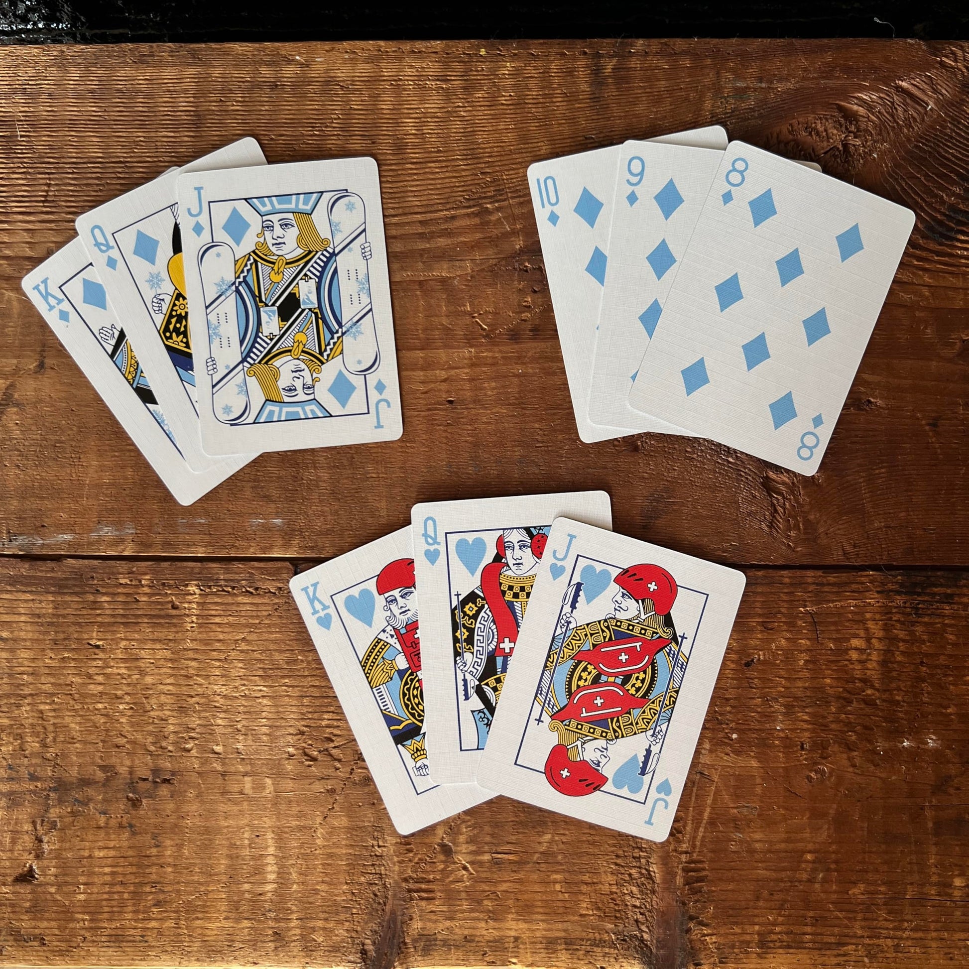 Ski House Games Signature Ski-Themed Playing Cards, 52-Card Deck, Winter Sports Design, Gift for Skiers, Apres Ski, Ski Games, Travel Games