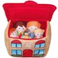 Snuggle Stuffs Happy Family Soft Figure Doll Set with House | Cute Plush Toys for Girls & Boys, Toddlers 1-3