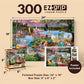 MasterPieces - 300 Piece Jigsaw Puzzle, Large EZ Grip Shapes, Leisure Lake, Fun for Adults, Seniors, Family, Kids, Non-Glare Finish, 18"x24"