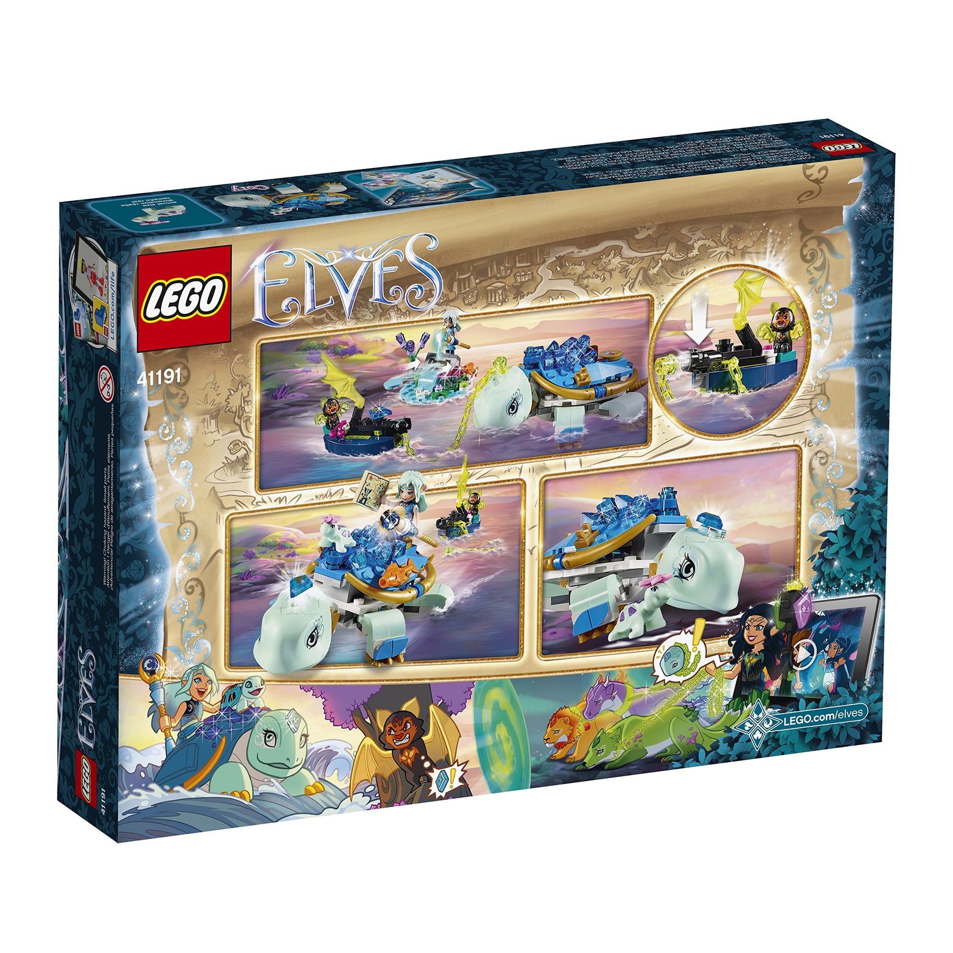 LEGO Elves Naida & the Water Turtle Ambush 41191 Building Kit (205 Pieces)