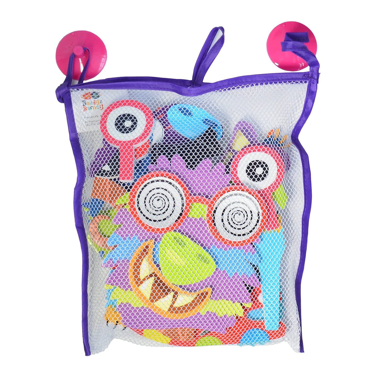 Buddy & Barney Silly Monsters Bath Stickers, Monster Foam Stickers Bath Toy for Children 3+, Pack of 30 Reusable Stickers, Bathtub, Tub, Shower, Boys