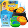 Soft Stone Skippers Game - Fun Pool Toys for Kids All Ages - 4 Pack Water Skipping Discs Set - Beach Games Summer Beach Gifts for Boys & Girls Ages 3