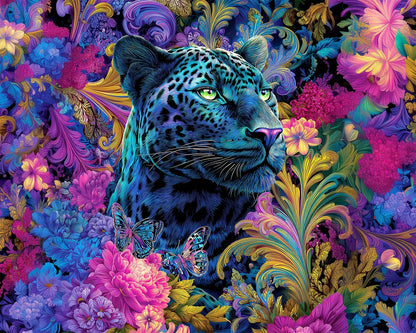 Springbok Paisley Panther Bloom 1000 Piece Jigsaw Puzzle for Adults - Poster Now Included - Unique Cut Pieces - Made in USA
