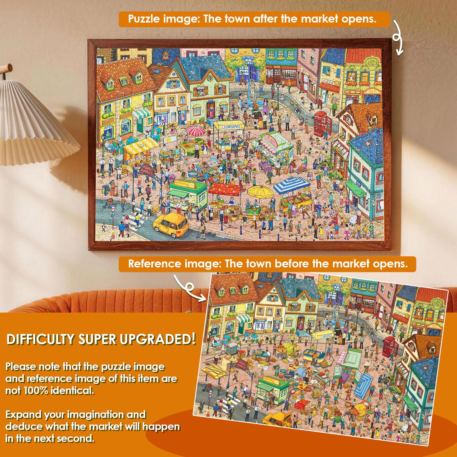 MOMIBOOK 1000 Piece Puzzle for Adults Jigsaw Puzzles, Painting Image, Hard