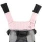 Premium Drool and Teething Reversible Cotton Pad | Fits Ergobaby Four Position 360 + Most Baby Carriers | Pink Herringbone Design | Hypoallergenic |