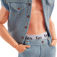 Barbie The Movie Collectible Ken Doll Wearing All-Denim Matching Set with Original Ken Signature Underwear
