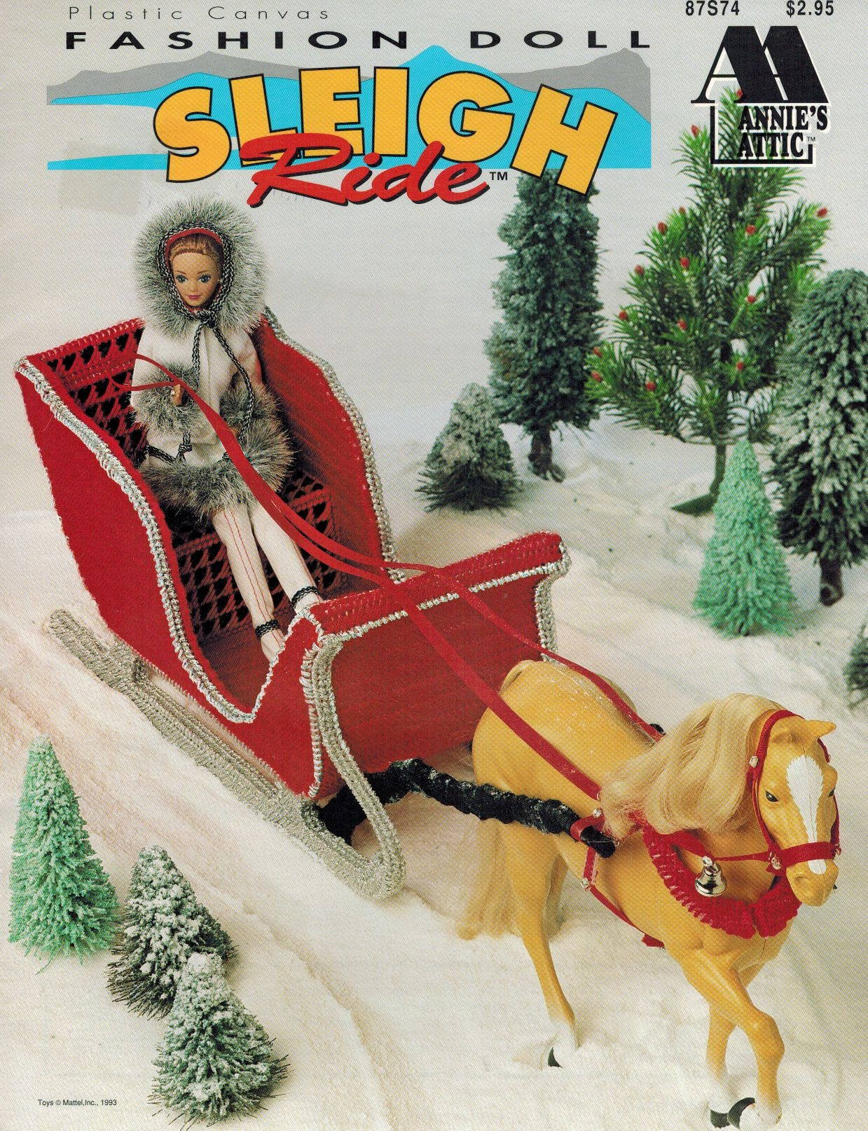 Plastic Canvas Fashion Doll Sleigh Ride pamphlet