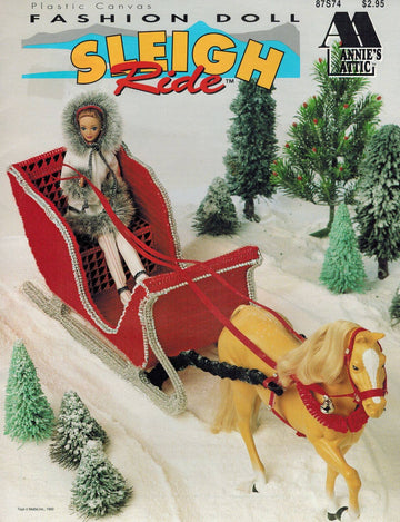 Plastic Canvas Fashion Doll Sleigh Ride pamphlet