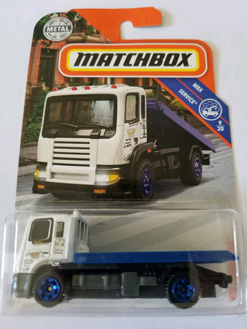 Matchbox 2018 MBX Service 9/20 - MBX Flatbed King (White)