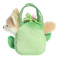 Aurora® Fashionable Fancy Pals™ Smiling Cactus™ Fox Stuffed Animal - On-The-go Companions - Stylish Accessories - Brown 7 Inches