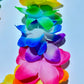 200pcs Hawaiian Leis for Beach Party Decors , Luau Birthday Party Decorations, Hawaiian Necklace Silk Flower leis for Luau Beach Birthday Party