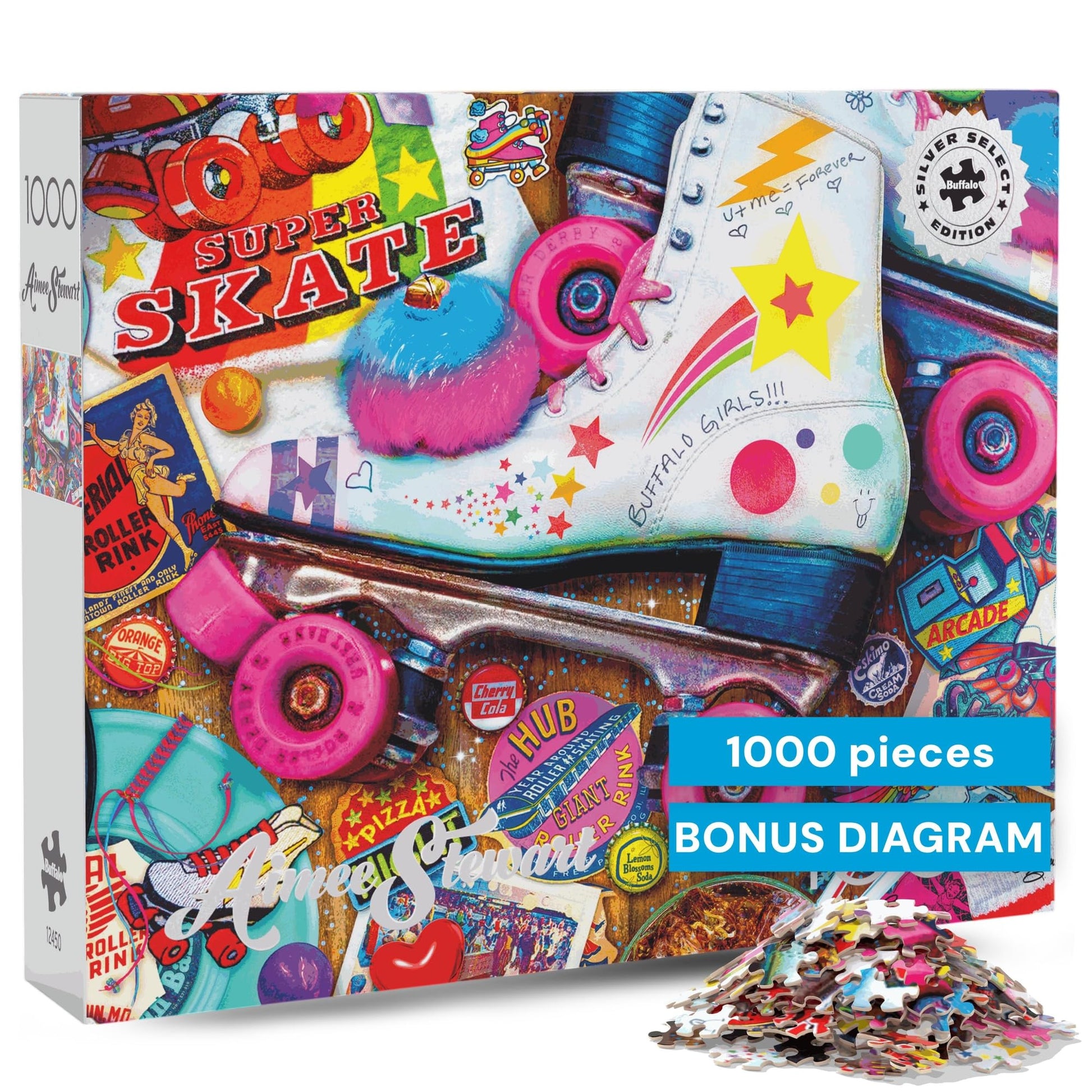 Buffalo Games - Aimee Stewart Skate Night - 1000 Piece Puzzle for Adults
