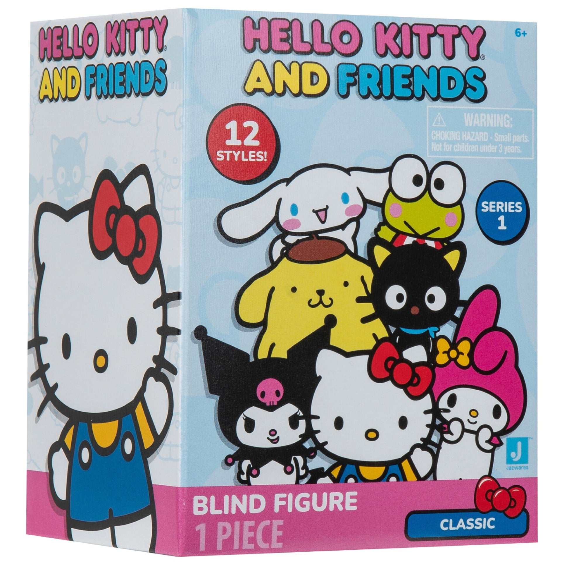 Hello Kitty and Friends Mystery Plush Blind Bag, Single - Series 1 - Sanrio Mini 2" Stuffed Animal Figure Toy - Styles May Vary - Gift for Kids