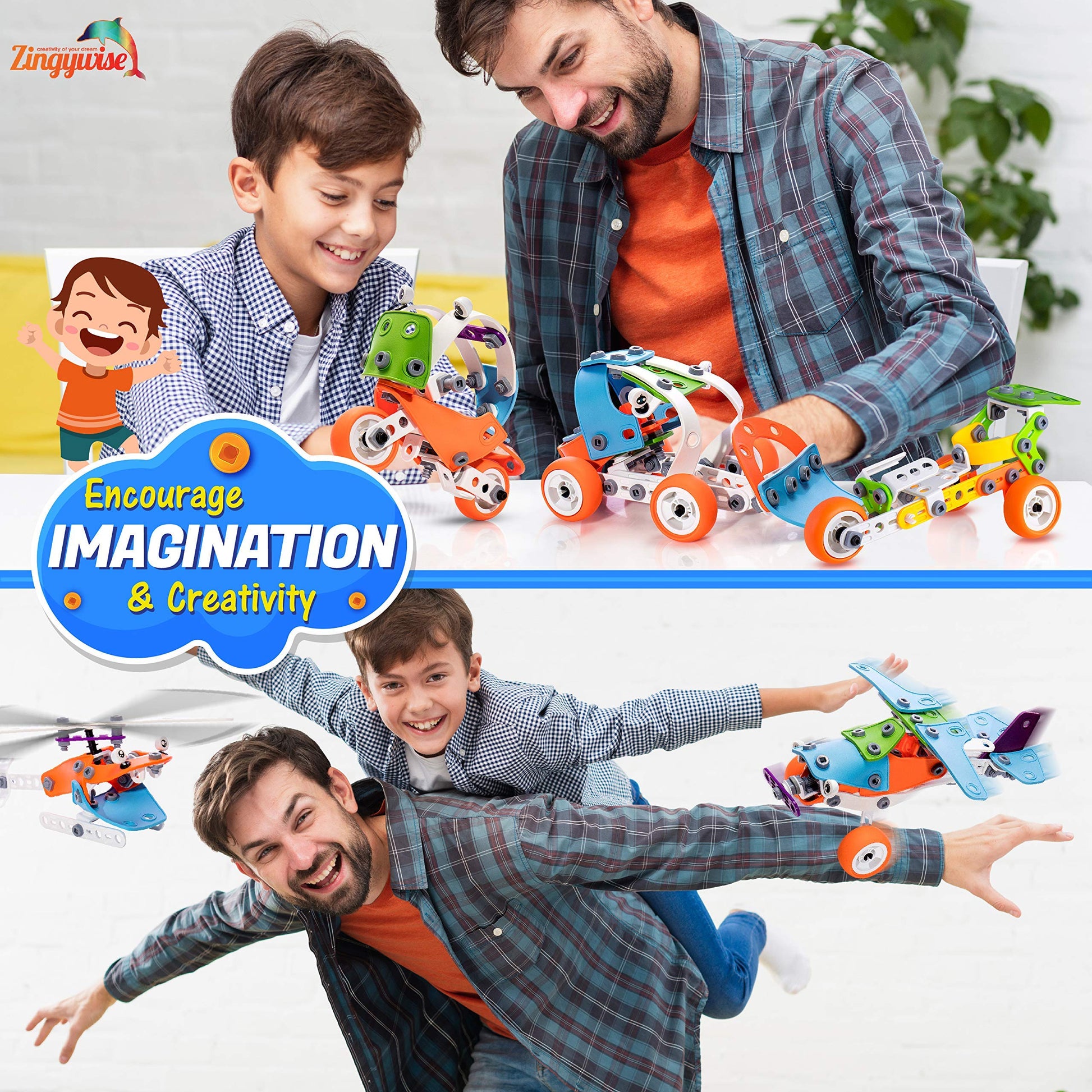STEM Building Toy for 7-12 Year Old Boys - 7-in-1 Models Kids Love to Build and Play - 171Pcs Construction Set with Engineering Activity Kit - Best