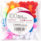 Cousin DIY Multicolor 10mm Poms, 100 Pack