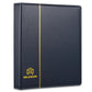 MUDOR 4 Ring Empty Stamp Binder for Coins, Banknotes Collectors,Blue