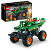 LEGO Technic Monster Jam Dragon Monster Truck Toy for Boys and Girls, 2in1 Racing Pull Back Car Toys for Off Road Stunts, Kids Birthday Gift Idea