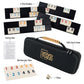 Rummy Cube Game Original, Rummy Tiles Game Set, with 4 Racks/Trays& 106 Rummy Tiles, in One EVA Case, Travel & Family Board Game for Adults and Kids