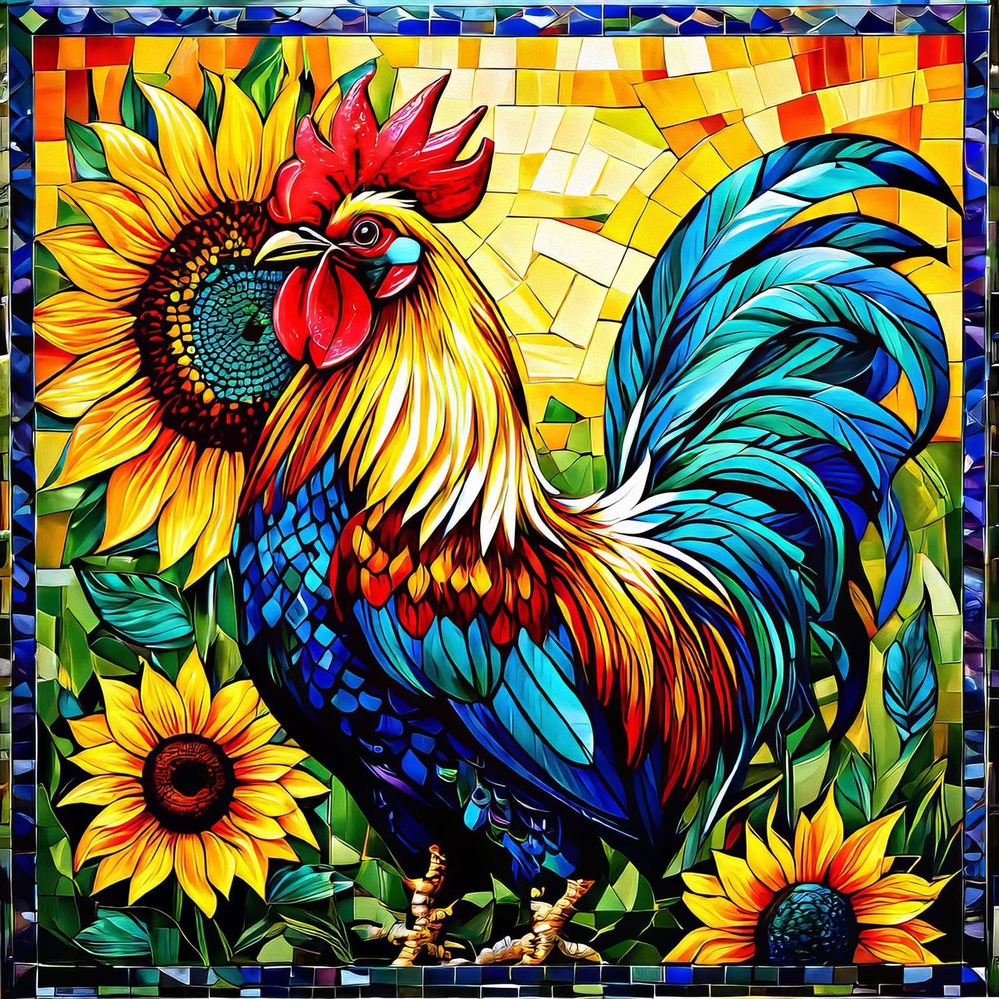 Springbok Fall Rooster 500 Piece Jigsaw Puzzle for Adults