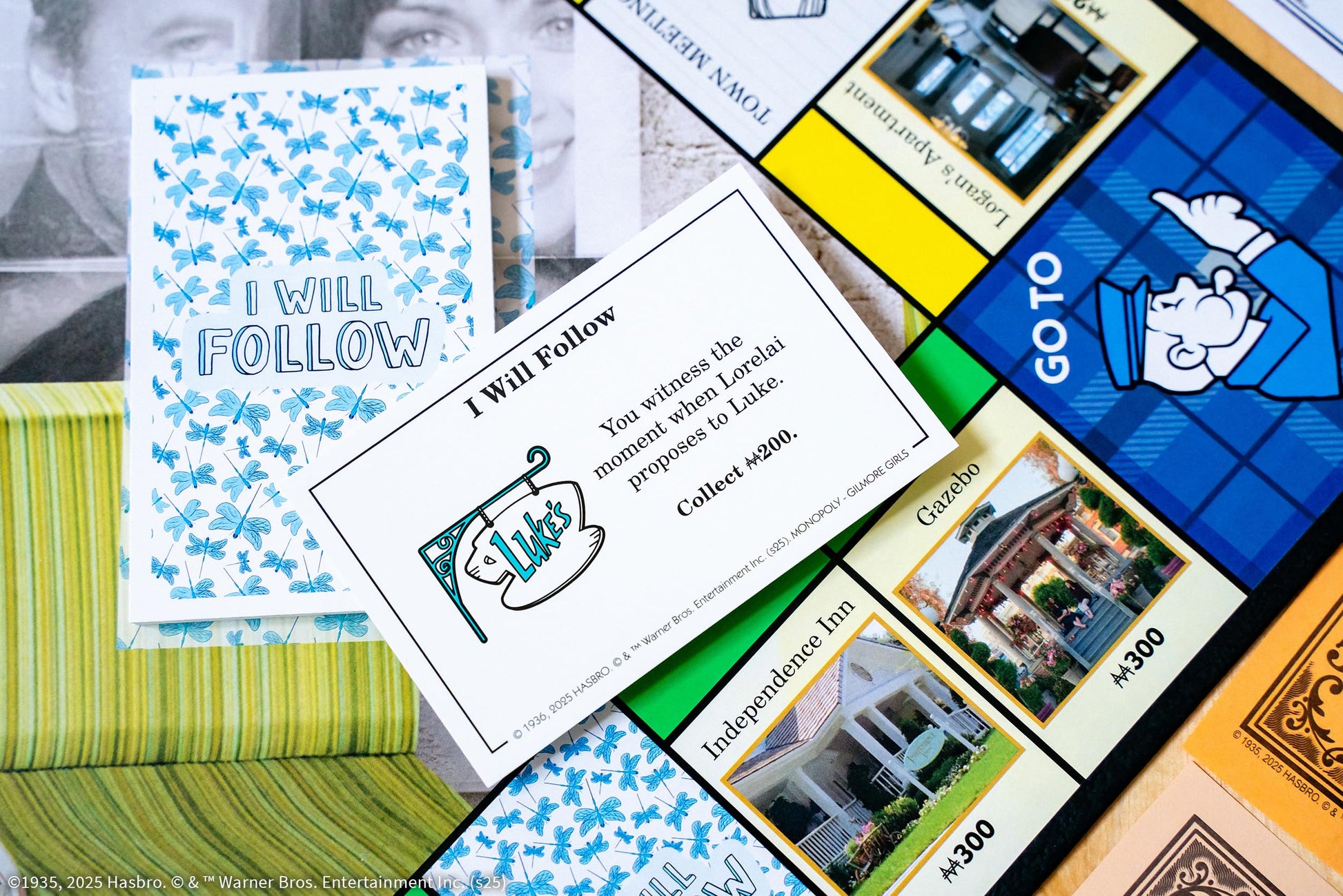 Monopoly: Gilmore Girls, Buy, Sell & Trade Iconic Stars Hollow Locations, Includes 6 Collectible Tokens Like Coffee Cup & Luke’s Hat, Fun Game