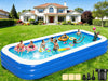 Extra Large Inflatable Swimming Pool for Adults - 180'' x 76'' x 22'' Extra Large Blow-Up Pool Oversized Thickened Family with Pump, 15FT Extra Long