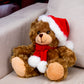 Plushland Adorable Soft and Hairy Santa Teddy Bear, Stuffed Animal Holiday Toys Christmas Accessories - A Perfect Toy Gift for Kids (6 Inches, Xmas
