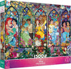 Ceaco - Disney Princess Castle Royal Windows - 1500 Piece Puzzle for Adults