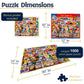 White Mountain 1000 Piece Jigsaw Puzzle, Mom's Shopping List