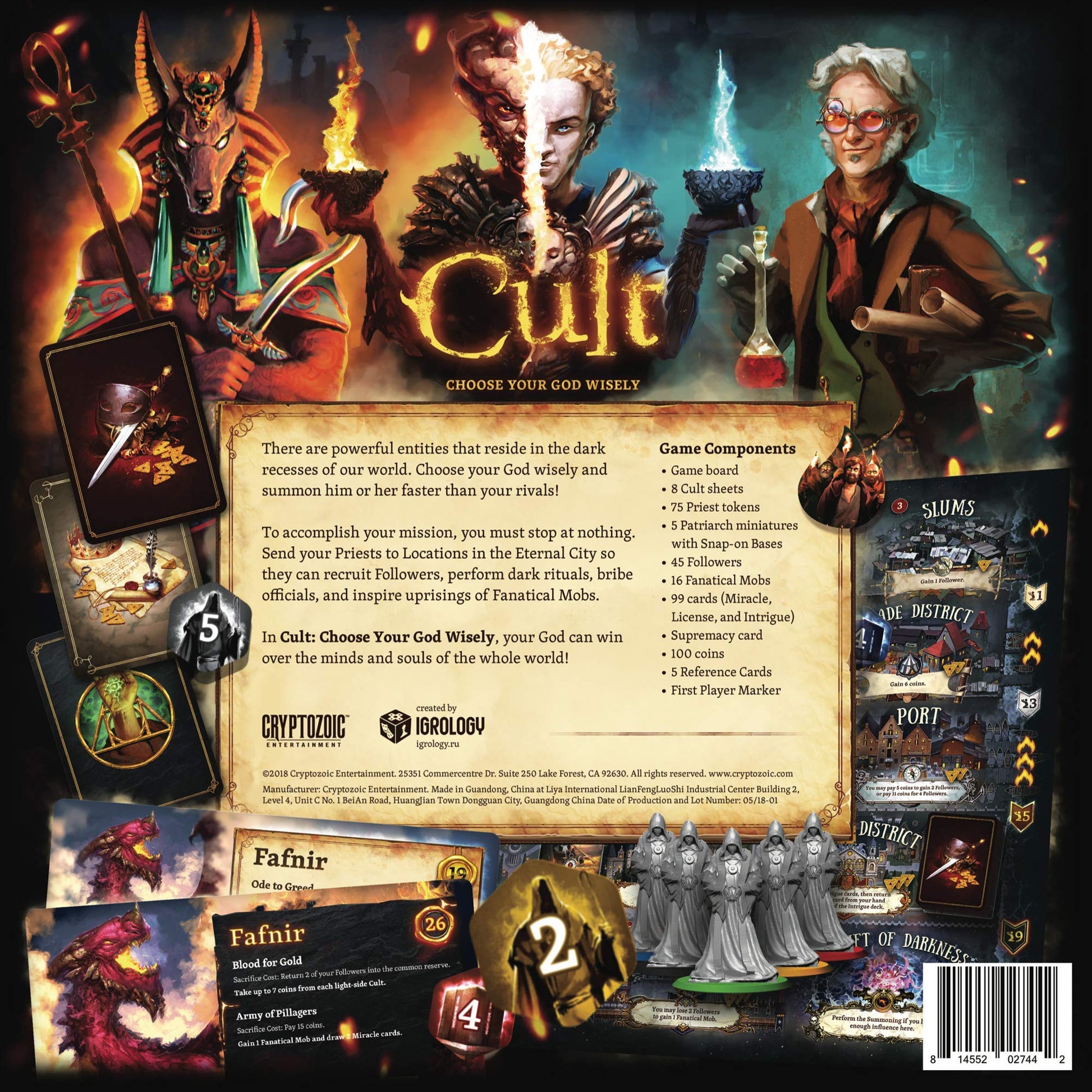 Cryptozoic Entertainment 27442CZE Cult: Choose Your God Wisely